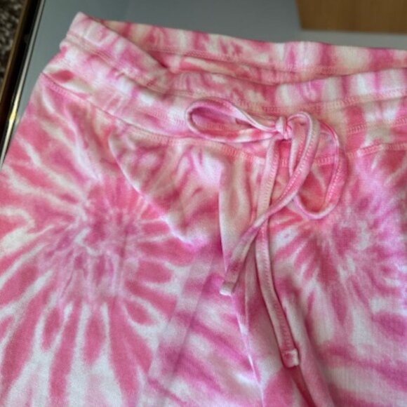 NWT XOXO Women's Pink Tie-Dye Fleece Joggers - Size S - Picture 6 of 7